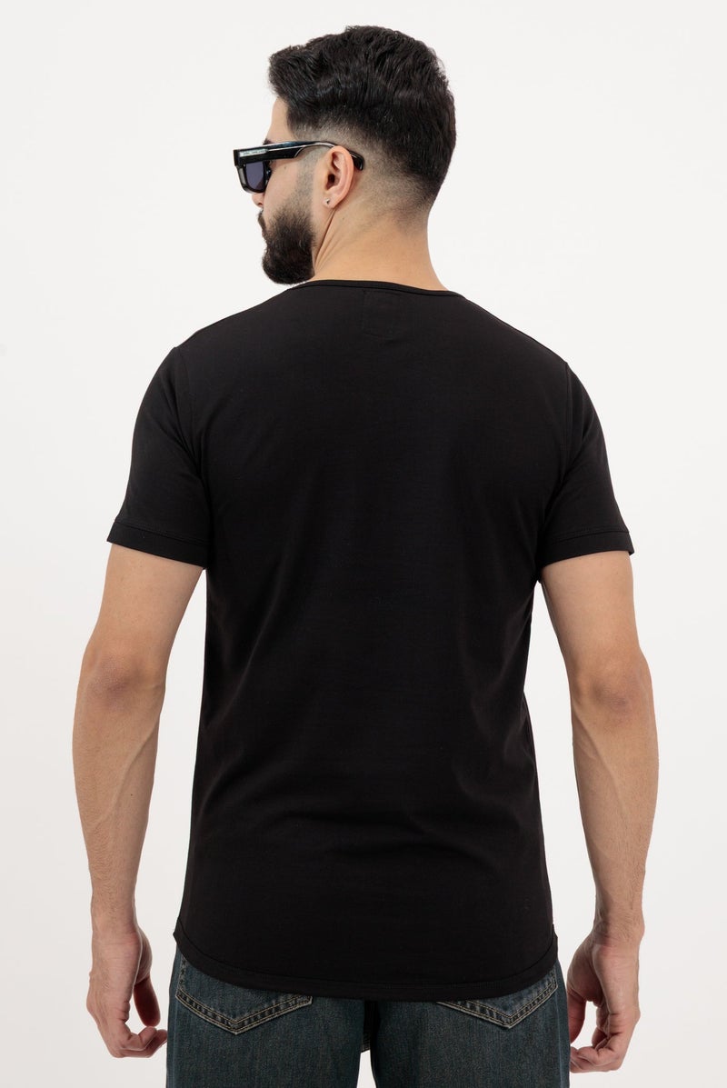 Vasl Hub VaslHub Cotton Plain T-Shirts for Men – Crew Neck Regular Fit 2-Pack (Sandstone & Black) - Image 5