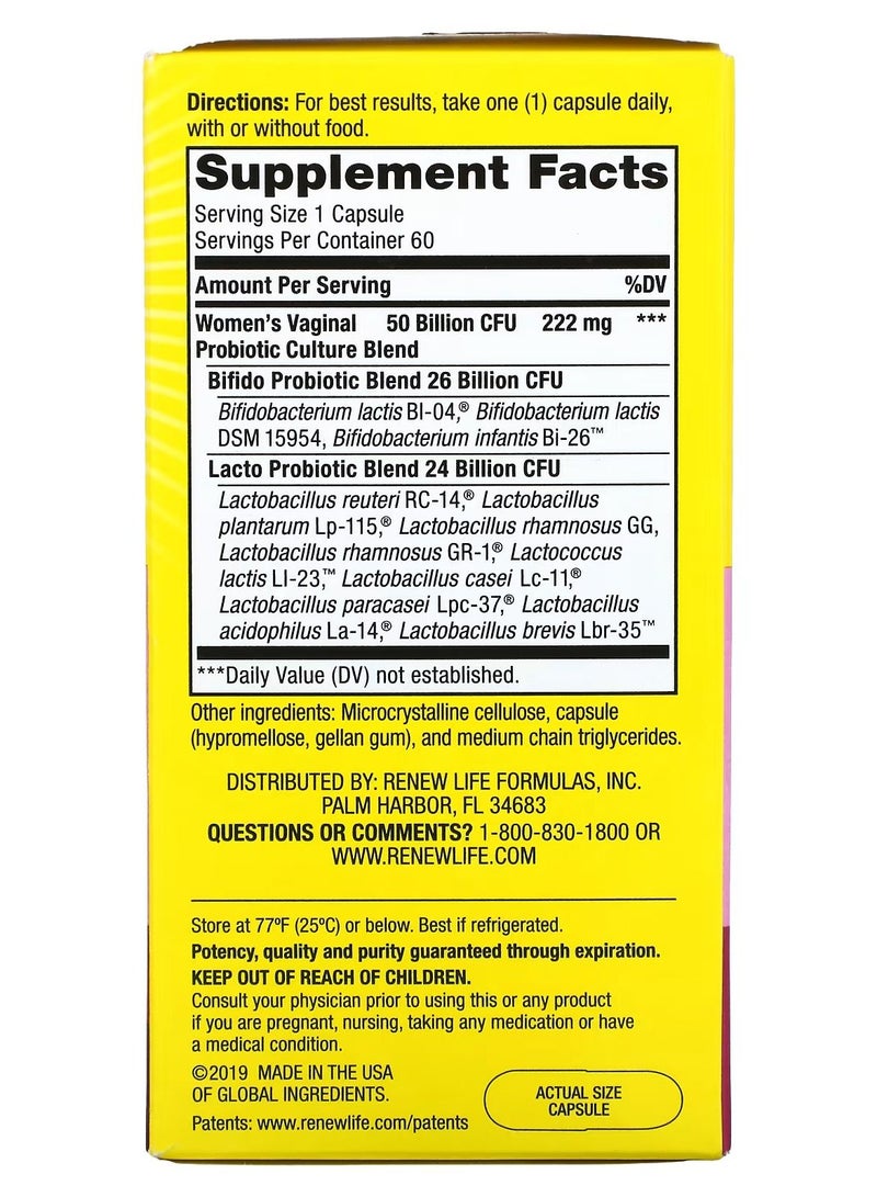 Renew Life Ultimate Flora Women's Vaginal Probiotic - Image 2