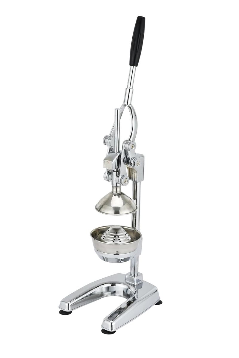 Courant Alloy Steel Orange Juice Squeezer HeavyDuty EasytoClean Professional Citrus JuicerCommercialGrade Handpress Juicer 5 FruitJuicing BowlSturdy Manual Citrus Press Countertop Chrome - Image 5