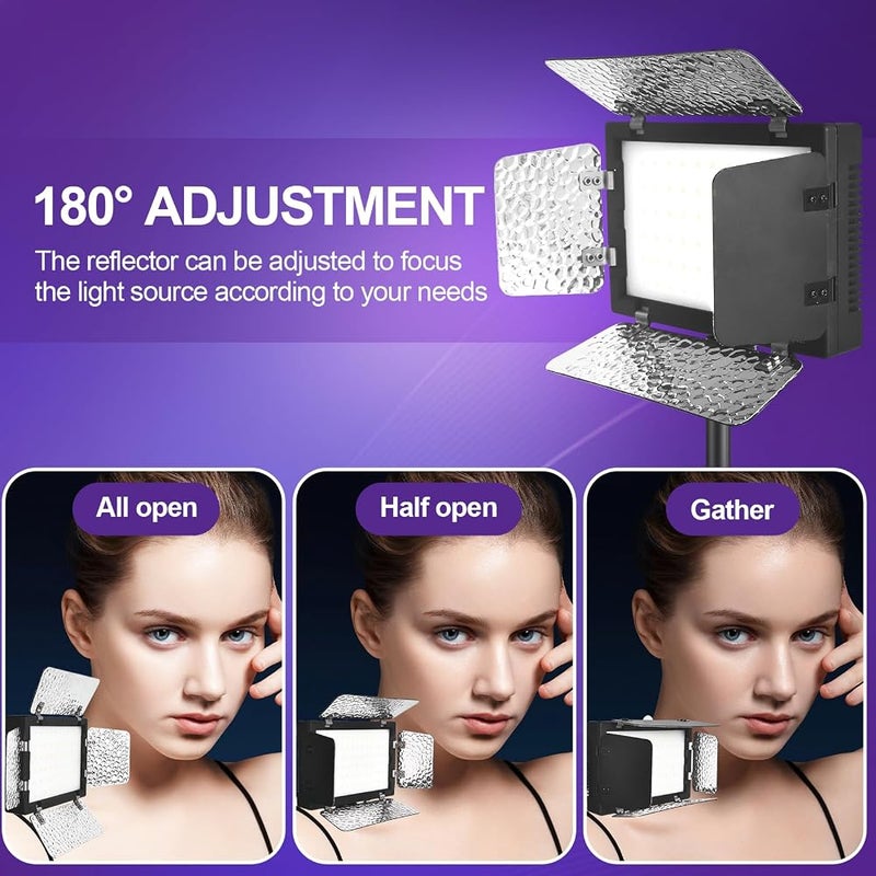 إيمارت 1 إضاءة فيديو LED عبوتان، ضوء تصوير EMART، أضواء استوديو 5500K 15W - Image 2