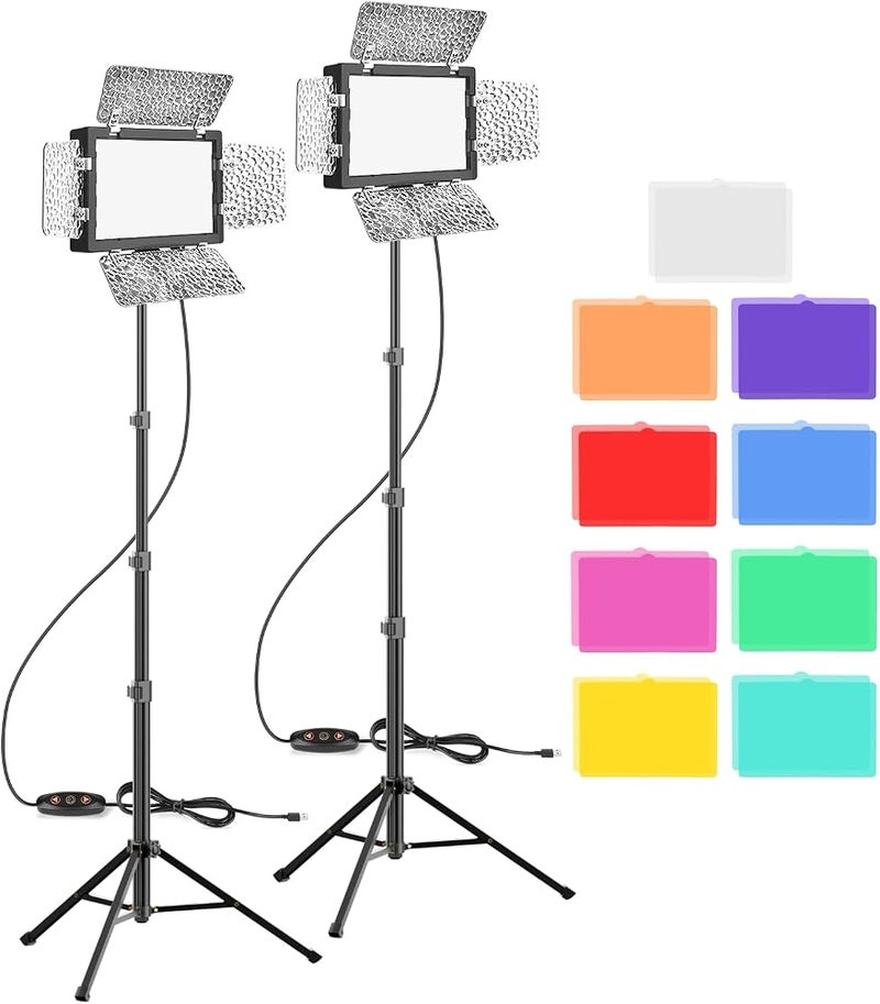 إيمارت 1 إضاءة فيديو LED عبوتان، ضوء تصوير EMART، أضواء استوديو 5500K 15W - Image 1