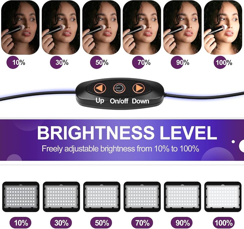 إيمارت 1 إضاءة فيديو LED عبوتان، ضوء تصوير EMART، أضواء استوديو 5500K 15W - Image 4