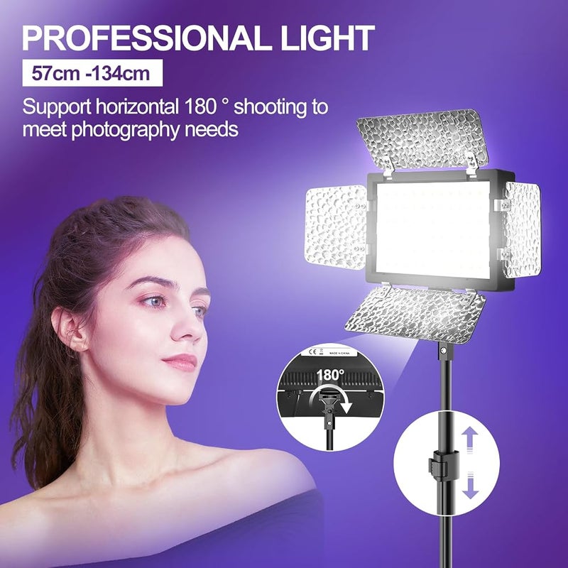 إيمارت 1 إضاءة فيديو LED عبوتان، ضوء تصوير EMART، أضواء استوديو 5500K 15W - Image 3