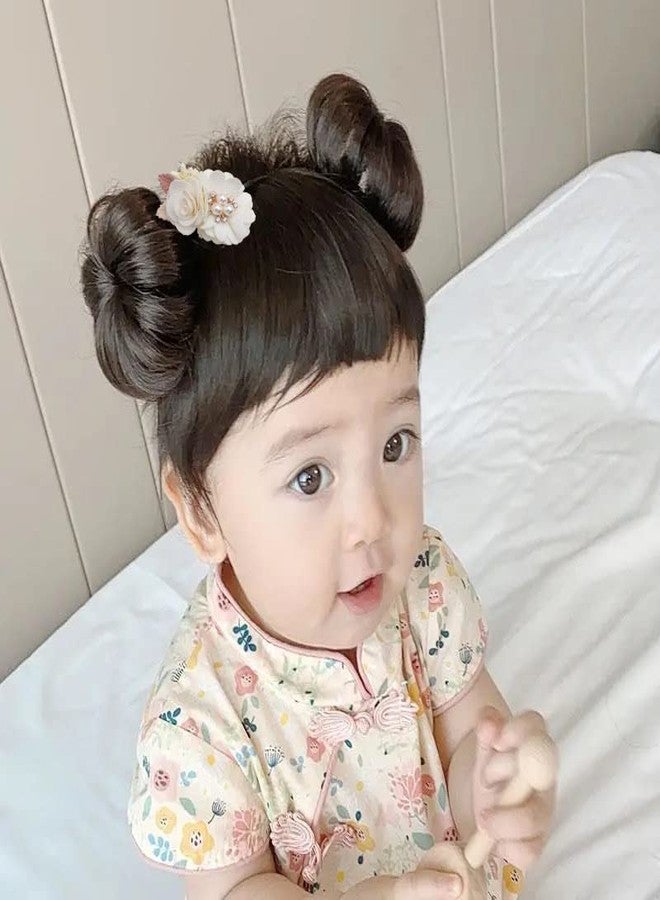 XuoAz Baby Girls Floral-Hair-Clips Flower Hair-Bow-Headpiece Hair Barrettes Accessories for Baby Toddler Infant(Pack of 3) - Image 3