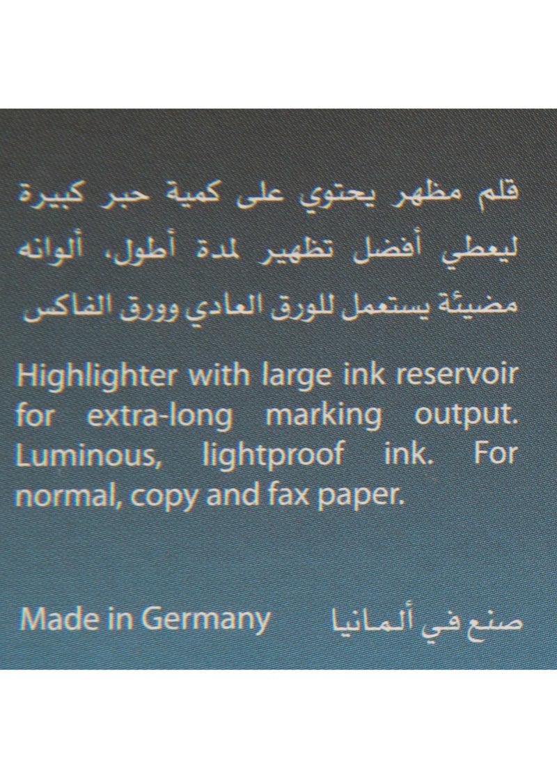 بريما قلم تحديد أصفر | 10 حبات في الكرتون | صنع في المانيا | حبر فسفوري ساطع لرؤية واضحة، طرف مائل لخطوط متعددة، تركيبة سريعة الجفاف، غير سامة وآمنة للاستخدام اليومي - Image 4