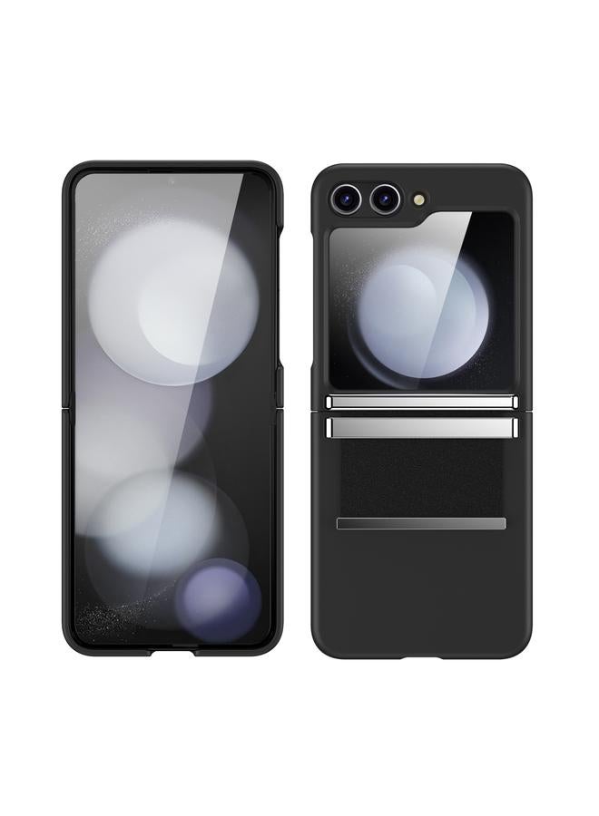 S-TOP Case For Samsung Galaxy Z Flip5 5G Hardware Foldable Leather Shockproof Phone Case - Image 4