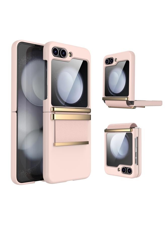 S-TOP Case For Samsung Galaxy Z Flip5 5G Hardware Foldable Leather Shockproof Phone Case - Image 1