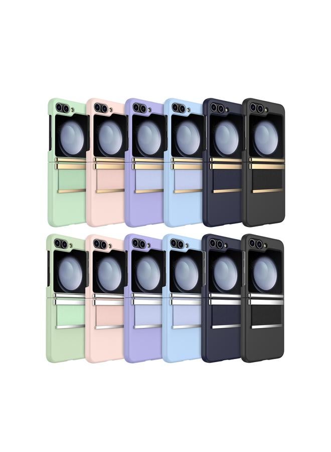 S-TOP Case For Samsung Galaxy Z Flip5 5G Hardware Foldable Leather Shockproof Phone Case - Image 2