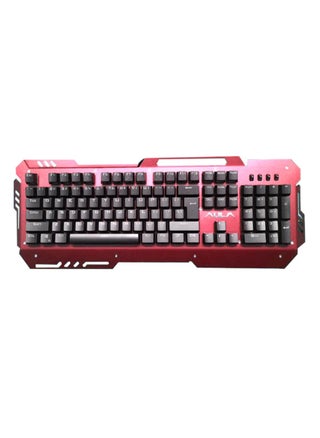 Mechanical Keyboard SI-2009S features a red and black color scheme , It connects via USB for pc and office computer - pzsku/Z92C2F6EDE3A7A0BF4844Z/45/_/1727335667/56f6814e-d2b0-4074-99fb-d24be301b487
