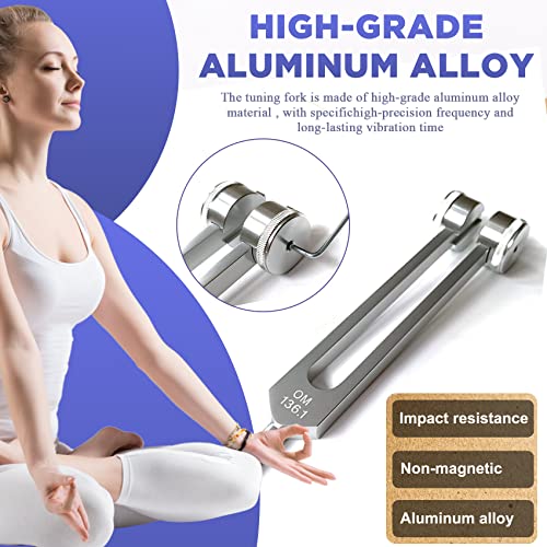 Tenfly Tuning Fork Set of 4 (128Hz, OM 136.1Hz, MI 528Hz, 4096Hz) - Body Tuning Forks for Healing Chakra Set, Stress Relief & DNA Repair, Exquisite Packaging - Image 3