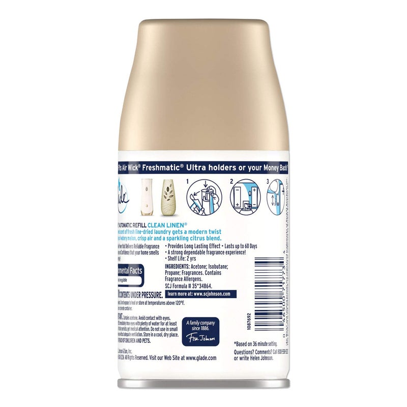 Glade Automatic Spray Refill - Clean Linen - 6.2 oz - Image 5