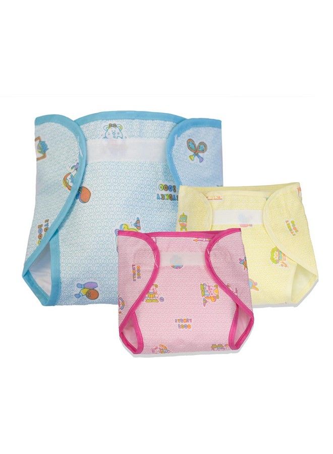 Lollipop lane Waterproof Nappies Diaper Covers With Belt For Insert Pack Of 3 (Large)  - Image 2