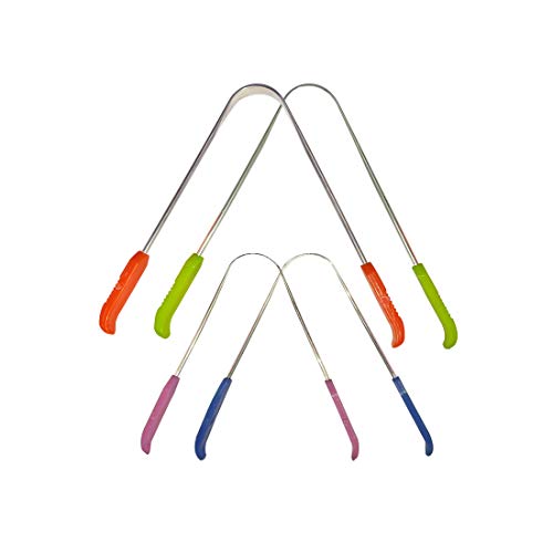 Nurpi steel Tongue Cleaners for adult & children (happy family) pack of 4 - Image 1