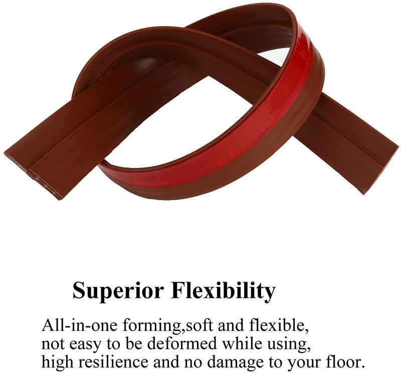 Niyam Self-Adhesive Silicon Door/Window Shield Tape Door Bottom Sealing Strip Weather Stripping Door Seal Strip for Air Gap Cockroach Insect Bugs Draft Stopper Waterproof and Soundproof (1 m, Brown) - Image 3