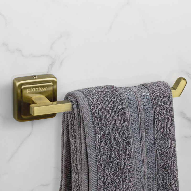 Plantex 304 Grade Stainless Steel Towel Hanger for Washbasin/Napkin Holder for Bathroom & Kitchen/Hand Towel Hanger/Bathroom Accessories - Decan (Brass Antique) - Image 1