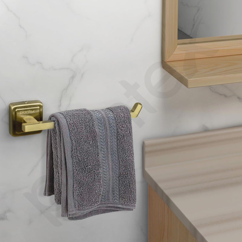 Plantex 304 Grade Stainless Steel Towel Hanger for Washbasin/Napkin Holder for Bathroom & Kitchen/Hand Towel Hanger/Bathroom Accessories - Decan (Brass Antique) - Image 2