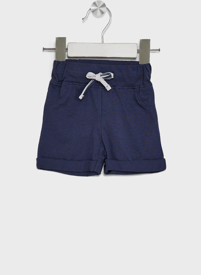 GUESS Infant Striped T-Shirt & Shorts Set