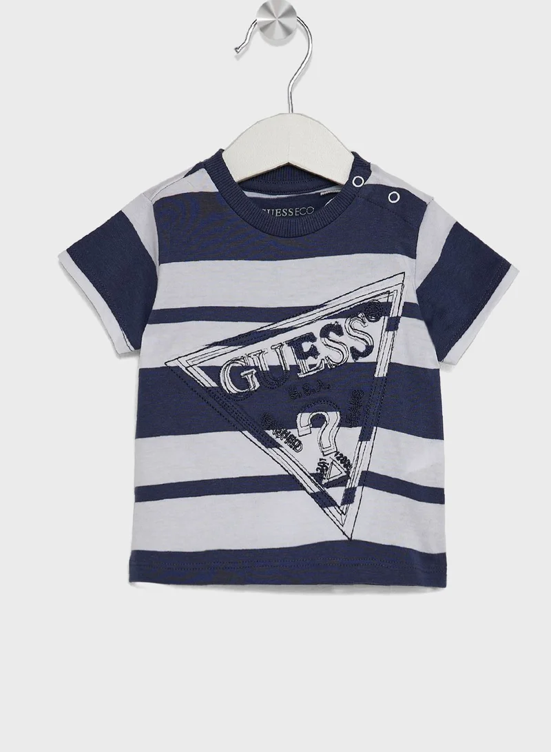 GUESS Infant Striped T-Shirt & Shorts Set
