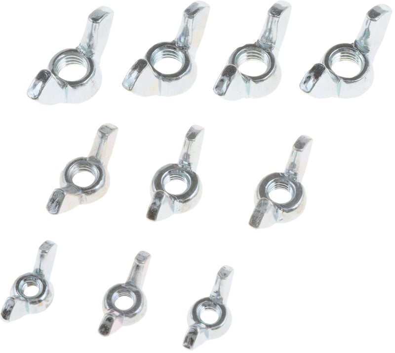 Dorman 13551 Wing Nut Assortment-Various Thread Sizes- Grade 2- Plated Compatible with Select Nissan Models, 10 Pack - Image 5
