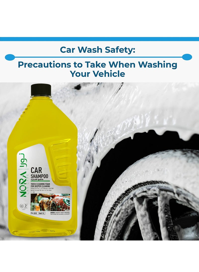 NORA Car Shampoo - 1L | Thick Foam for Deep Cleaning | Safe for Paint & Environment | Removes Dirt & Oxidation - pzsku/Z92C3565CAFC02643FA0CZ/45/_/1734266027/c862a2e6-4073-4c21-bf5f-978ca8da2fdf