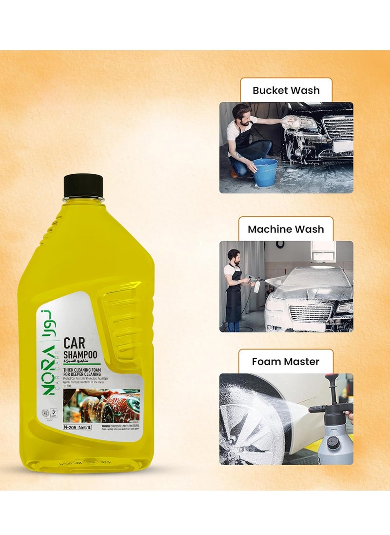 NORA Car Shampoo - 1L | Thick Foam for Deep Cleaning | Safe for Paint & Environment | Removes Dirt & Oxidation - pzsku/Z92C3565CAFC02643FA0CZ/45/_/1734266108/8e72074e-2a97-4d20-a3c6-f0fcd0f2144a