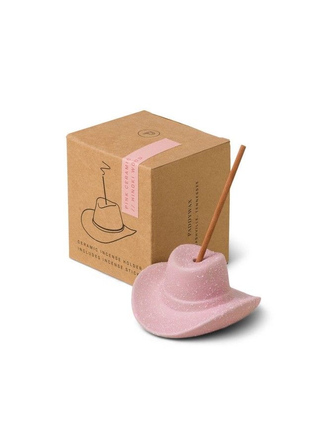 Paddywax Cowboy Hat Incense Holder Pink  - Image 1