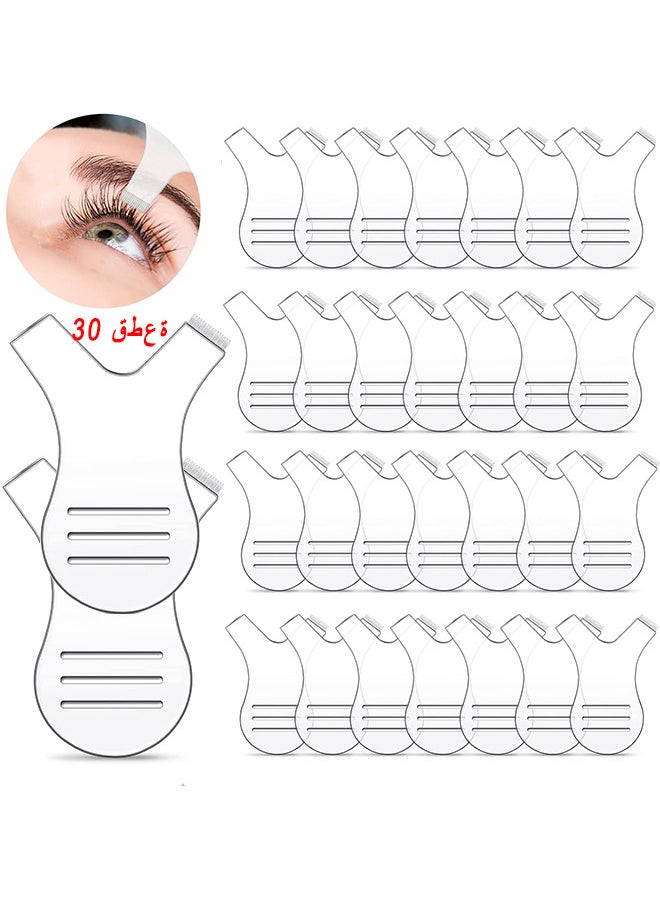 Depend 30 Pieces Y Lash Lift Tool Y Shape Eyelash Brush Comb Lash Perm Lift Brush Silicone Grafting Eyelash Lift Brush For Eyelash Extension Makeup Tool (Clear Color)  - Image 1