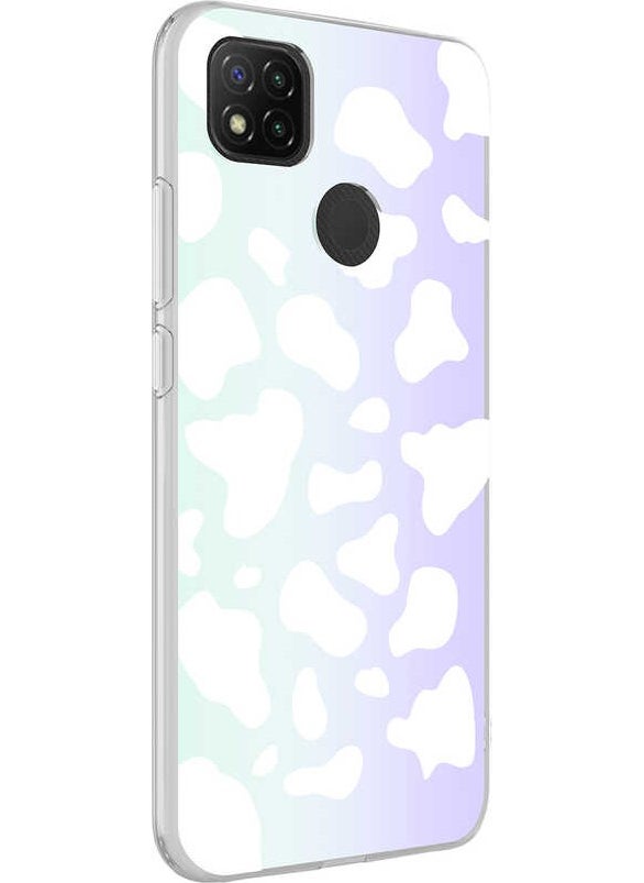BLS Store Xiaomi Redmi 9c Case M - Blue Patterned Cover - Cow No2 