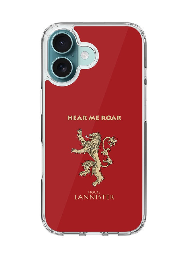 Stylizedd For iPhone 16 Case [Compatible with MagSafe] Slim Magnetic cover Clear Phone Case - GOT House Lannister  - Image 1