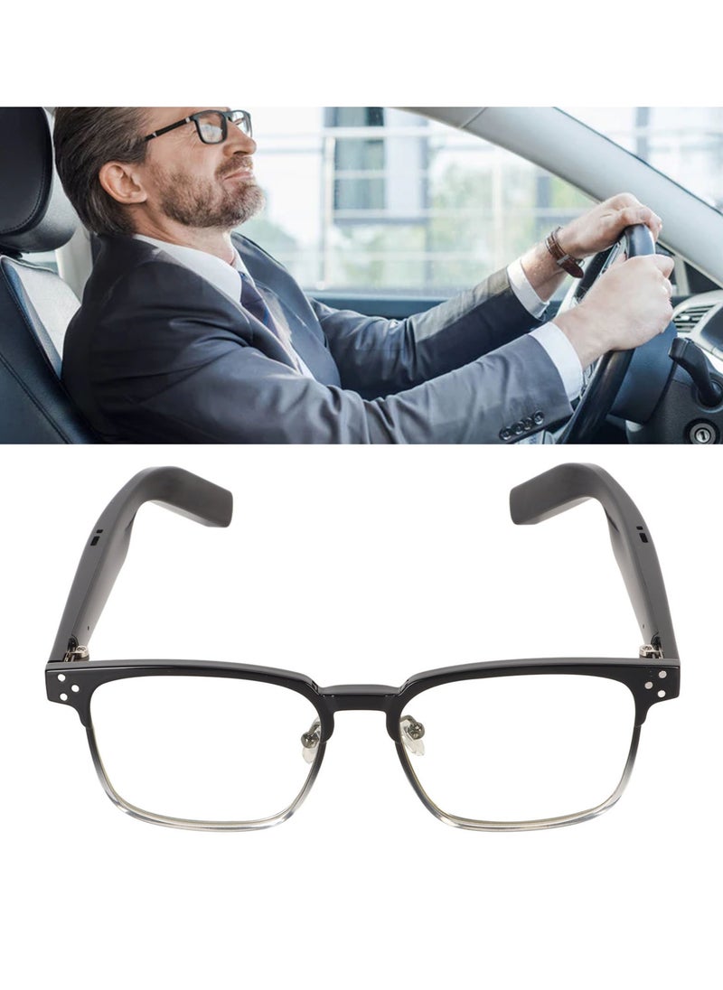 Generic Smart Glasses Open Ear Style IPX4 Waterproof Listen Music and Calls Stereo Wireless Bluetooth 5.3 Audio Glasses Black Progressive Color Frame  - Image 3