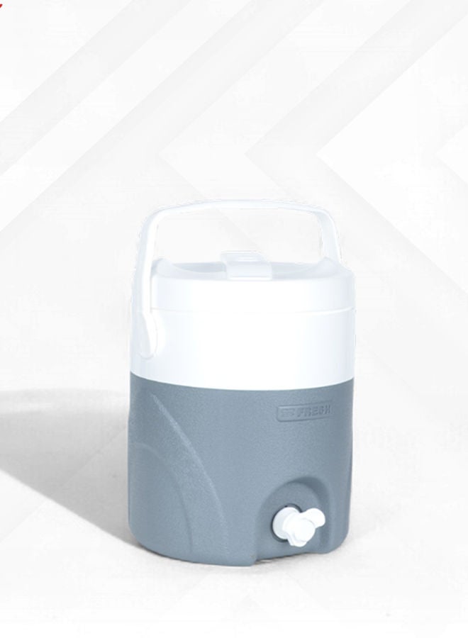 فريش مبرد مياه بمقبض 0.6 لتر رمادي/أبيض - Image 1