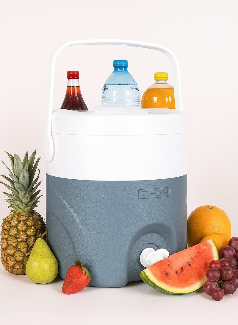 فريش مبرد مياه بمقبض 0.6 لتر رمادي/أبيض - Image 2