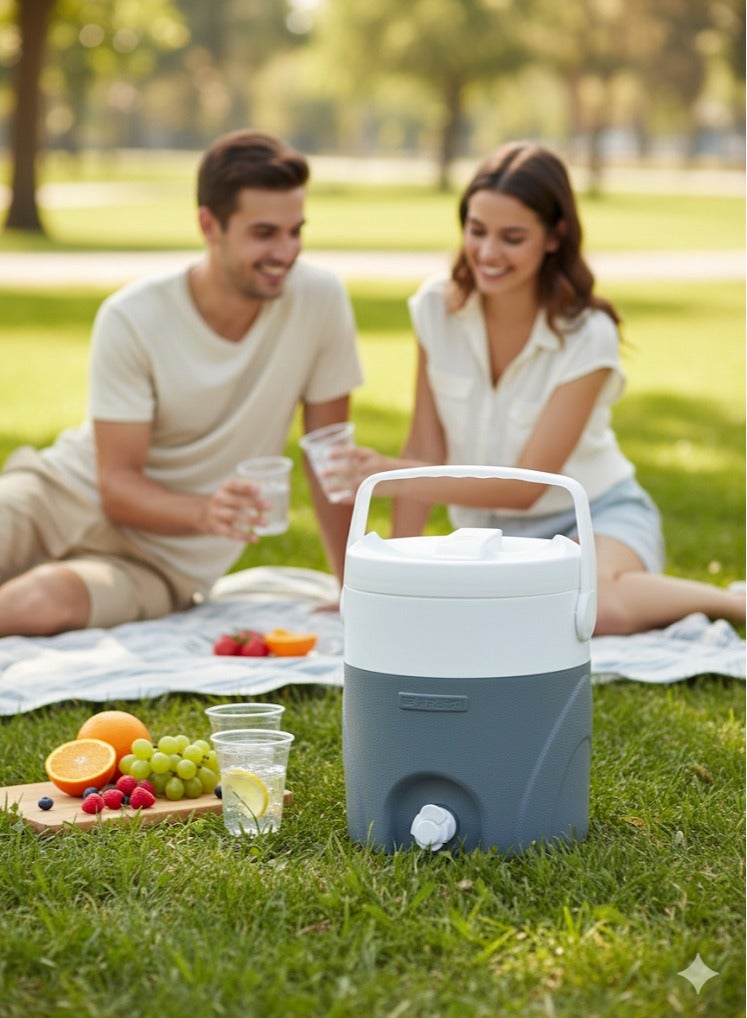 فريش مبرد مياه بمقبض 0.6 لتر رمادي/أبيض - Image 3