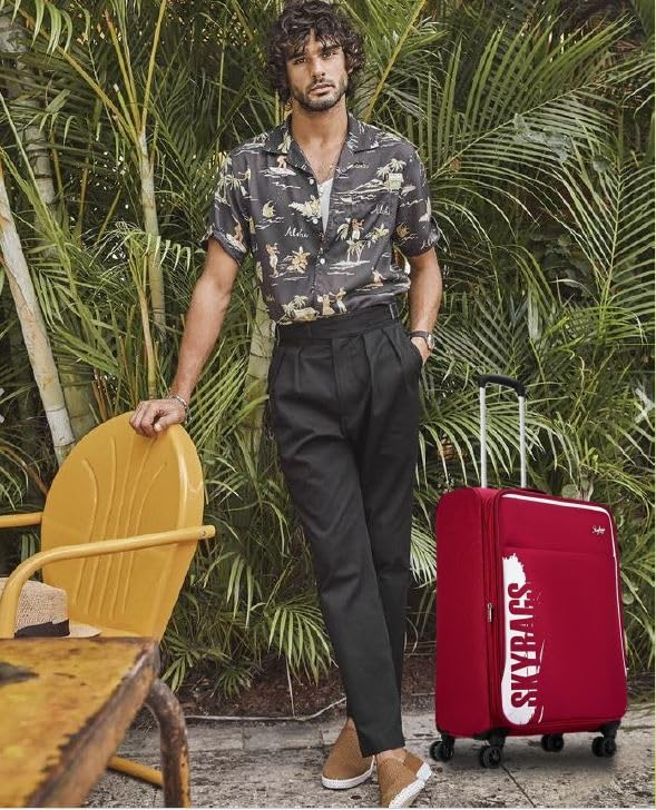 Skybags حقيبة ترولي هاردسايد بـ 8 عجلات من سكايباجز سبرينج | سحاب مضاد للسرقة | قفل بثلاثة أرقام | ضمان 5 سنوات | (أزرق، متوسط (69 سم)) - Image 5