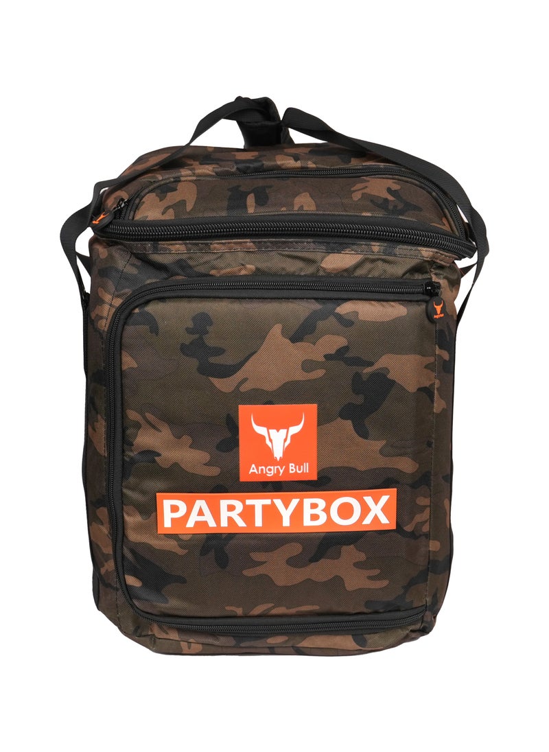 Angry Bull Speaker Bag Safety Carrying Storage Case with Shoulder and Handy Strap Travel Bag for JBL Encore Essential - ARMY D  - Image 1