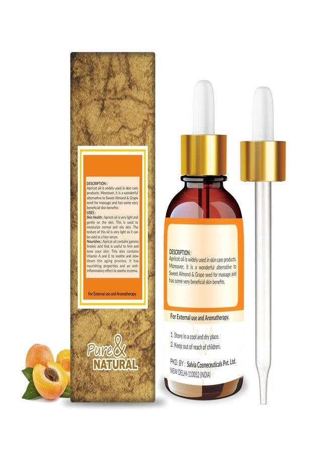 Crysalis Apricot (Prunus Armeniaca) Oil|100% Pure & Natural Undiluted Carrier Oil Organic Standard For Skin & Hair Care|Therapeutic Grade Oil, Adds Shine To Hair, Removes Marks - 30Ml With Dropper - Image 2