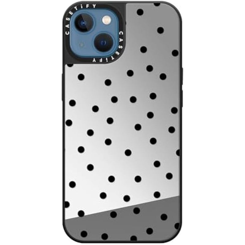 كاستيفي كاسيتي جراب عاكس لموبايل ايفون 13 【عاكس / حماية من السقوط بطول 5 قدم/ متوافق مع ماج سيف】 - دلاية فوضوية - فضي على اسود - Image 4