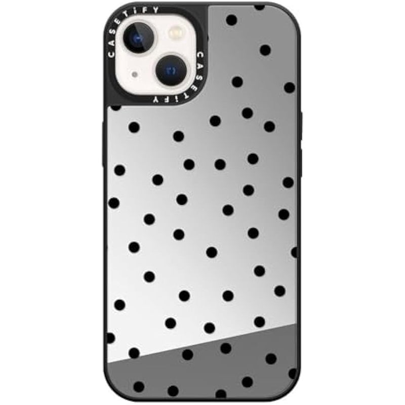 كاستيفي كاسيتي جراب عاكس لموبايل ايفون 13 【عاكس / حماية من السقوط بطول 5 قدم/ متوافق مع ماج سيف】 - دلاية فوضوية - فضي على اسود - Image 2