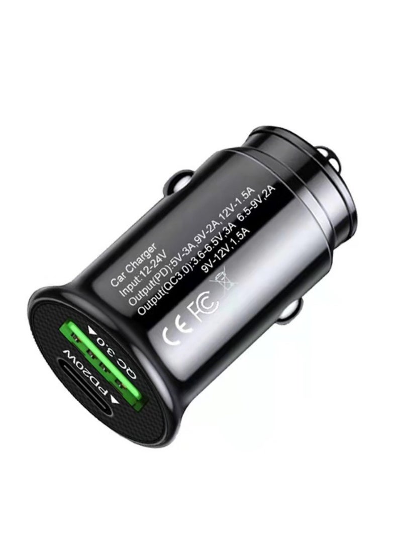 Luttec USB C Car Charger Adapter  Double Port 12-24V, Lighter USB A Charger for Auto Fast Charging Phone Tablet Charge for iPhone Pro Max iPad Pro Samsung Galaxy Xiaomi Pixel  - Image 3
