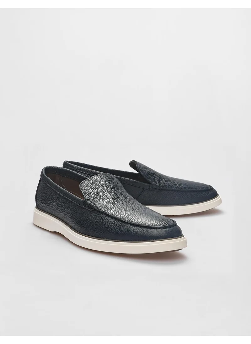 Cabani Leather Navy Blue Men's Loafer