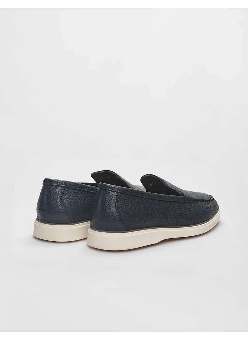 Cabani Leather Navy Blue Men's Loafer