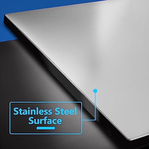 LIDER Double Blank Screwless MetalSurface Wall Plate Temperature and Impact Resistant Modern Decoration Upgrade MidSize 2Gang 488 x 492 UL Listed Stainless Steel Polished Chrome 1Pack - Image 3
