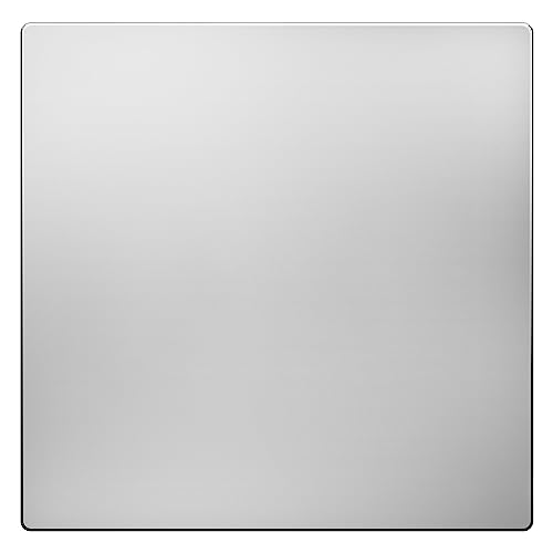 LIDER Double Blank Screwless MetalSurface Wall Plate Temperature and Impact Resistant Modern Decoration Upgrade MidSize 2Gang 488 x 492 UL Listed Stainless Steel Polished Chrome 1Pack - Image 1