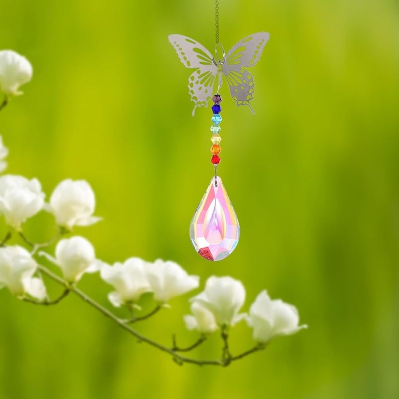 6PCS Crystal Ceiling Fan Pull Chain Geometric Cut Design Wear Resistant Indoor Outdoor - Image 4