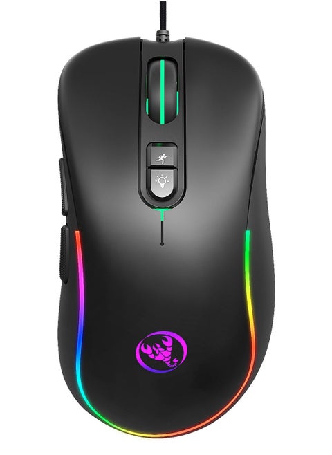 J300 USB Wired Macro Programming Gaming Mouse
