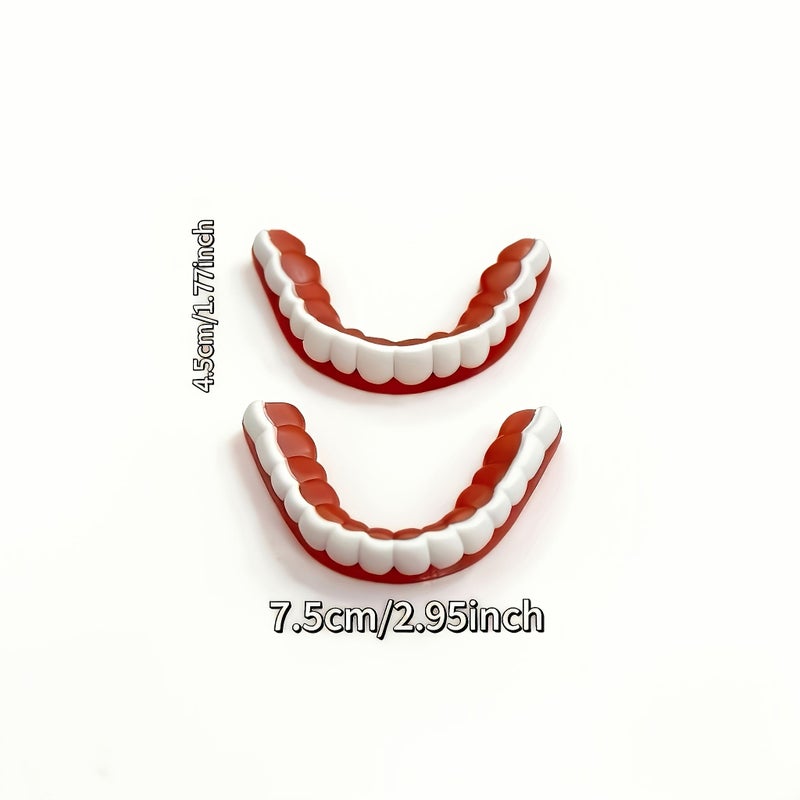 Denture Bite Block Set Full Arch Temporary Tooth Patch Tooth Loss Cover Up Aesthetic Comfortable Easy to Wear - Image 2