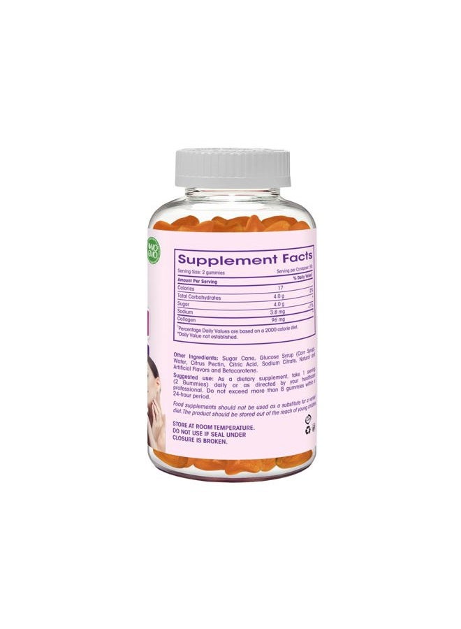 Flamingo Supplements Collagen Gummies- Natural Marine Collagen for Women, and Men- Collagen Supplements for Skin Joint, Hair, Nails- Hydrolyzed Type 2 & 1 3- Replace Pills and Powders - No Gelatin, Kosher, Halal- 100 Ct. - Image 5