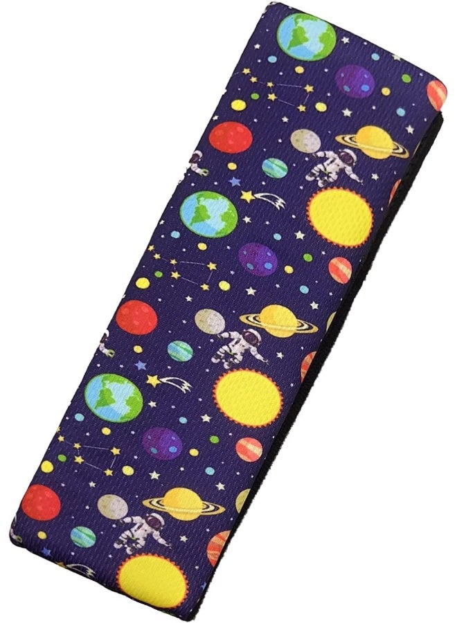 Symphony Car Seat Belt Pillow for Kids, 2Pcs Spaceship Car Seat Belt Cover Pad Head and Neck Support - Image 2