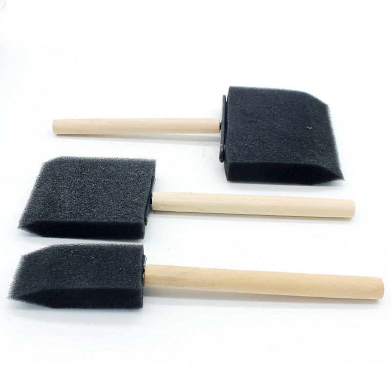 Aadya Crafts Sponge Brush Set 3 Pieces  - Image 3