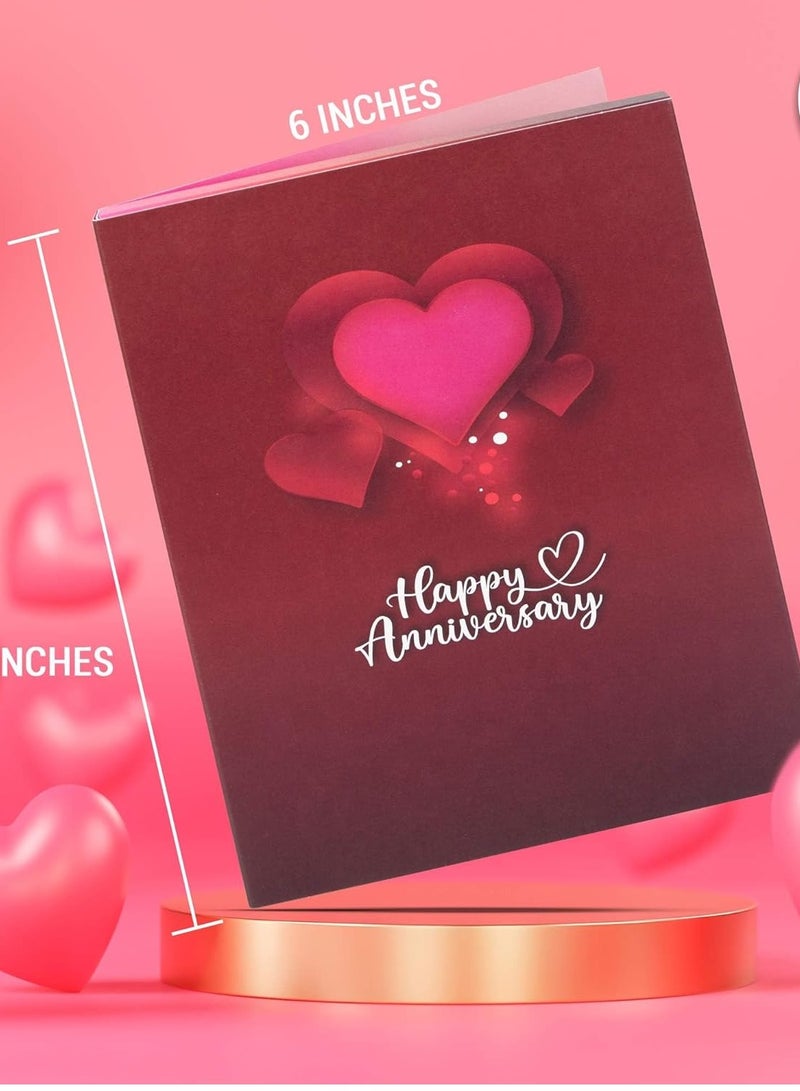 Pop Up Card Day, Lights & Music Pop Up Happy Anniversary Plays Song 'Just The Two of Us' Cards for Husband Wedding Present for Wife, Couple | Her, Him - Image 3